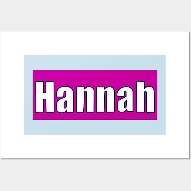 Top 10 best personalised gifts 2022  - Hannah -personalised, personalized  name white on pink - custom name Hannah Wall Art by Artonmytee